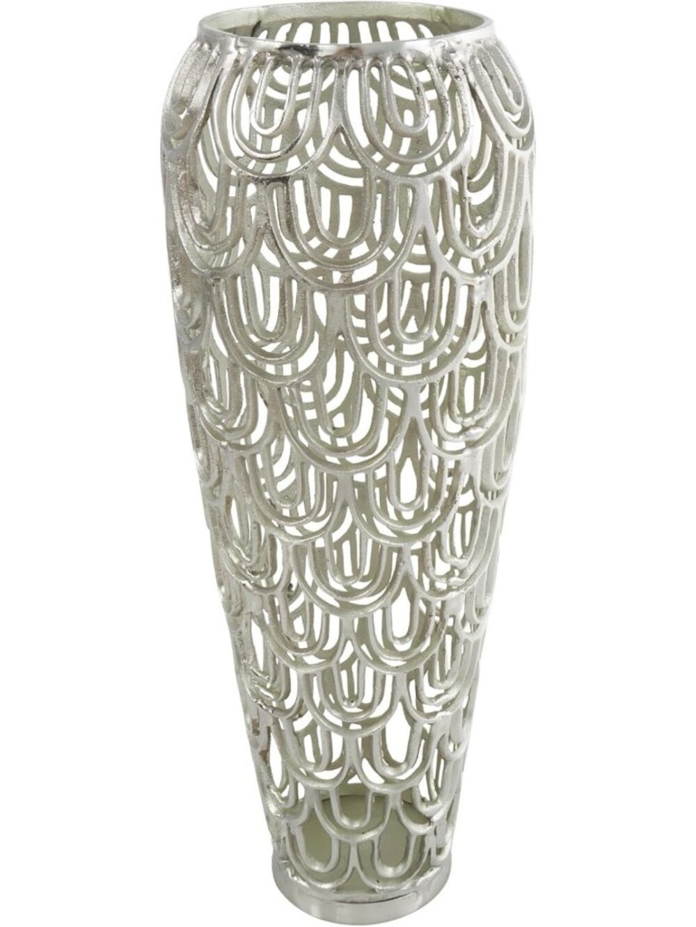 Stylish Aluminum Geometric Decorative Vase - Art Deco Centerpiece for Home